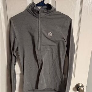 Gray Quarter-Zip Pullover